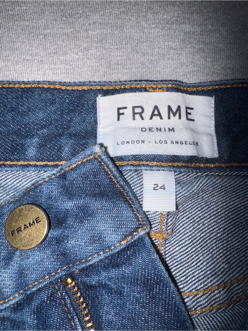 Frame Denim Women's Blue Mid Wash Jeans